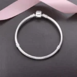 kf S5327ef9ea1224809a52dd666f17c11e4Y Handmade Original Fine Jewelry 925 Sterling Silver Charm Bracelet Soft Smooth Snake Bone Bracelets for Women