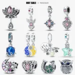 kf S1f66cd5a4b804890842af29351828aec2 2024 Original New in Romantic Retro Classic Series Lotus Charm Beads Fits Pandora Bracelet Women 925