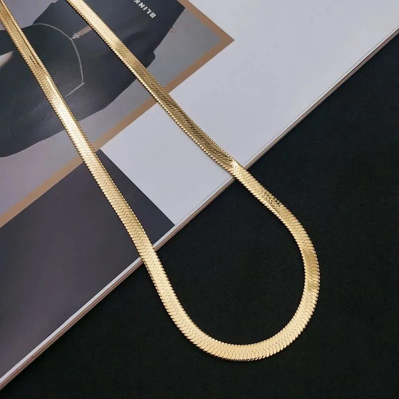 kf-S4529ab9924914eb8993d4669c01d8f6fX-925-Sterling-silver-18K-Gold-4MM-Flat-chain-Necklace-for-Women-Luxury-Fine-Jewelry-wedding-gift