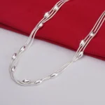 kf S55b732155ca443ed8b68d4c9f2bd054fa 925 sterling silver Charms beads Necklace for women luxury fashion party wedding accessories Jewelry Christmas gifts