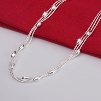 kf S55b732155ca443ed8b68d4c9f2bd054fa 925 sterling silver Charms beads Necklace for women luxury fashion party wedding accessories Jewelry Christmas gifts