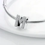 kf Se603a211f49a4a70a8fd669ed568f034r 26 A Z Alphabet Beads Silver Plated LOVE Letter Charm Fit Original Pandora Charms Bracelet Bangle