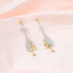 kf-S6b48d4a264354d7487b017010683df8fl-HAIKE-S925-Sterling-Silver-Earrings-Original-Apricot-Leaf-Pipa-Style-Earpin-Two-tone-Design-Advanced-Fashion