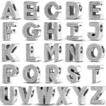 kf Se603a211f49a4a70a8fd669ed568f034r 26 A Z Alphabet Beads Silver Plated LOVE Letter Charm Fit Original Pandora Charms Bracelet Bangle