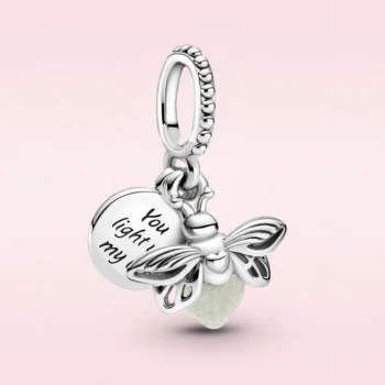 kf Sf19625c516e942fcb1ac877d1b2250487 New Firefly Charms Glow In The Dark Pendant Fit Original Bracelet For Women Jewelry Love Gifts