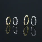 kf Sf8c93aa696674f0a8eb33187b7ac5eb3c 1pc Y2k Ear Piercing Helix Daith Tragus Hoop Earrings for Women Girls Gold Color Zirconia Cartilage