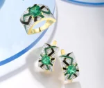 kf-S884b5db707954411ae06ec8ae4719aecw-SANTUZZA-Real-925-Sterling-Silver-Jewelry-Set-For-Woman-Sparkling-White-CZ-Green-Spinel-Enamel-Ring