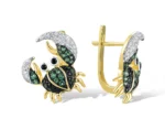 kf-Sb5bfb3ac54394c4ca3dd70b71ca57cb0G-SANTUZZA-Real-925-Sterling-Silver-Earrings-For-Women-Sparkling-Green-Black-Spinel-Cute-Crab-Latch-Back