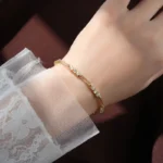 kf S9bdfdaa2d6444a57b142a54f2aff6cca3 Lnngy Certified Round 3MM Moissanite Bracelet For Women 925 Sterling Silver Adjustable Chain Bracelets Fashion Hand
