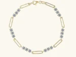 kf S9bdfdaa2d6444a57b142a54f2aff6cca3 Lnngy Certified Round 3MM Moissanite Bracelet For Women 925 Sterling Silver Adjustable Chain Bracelets Fashion Hand
