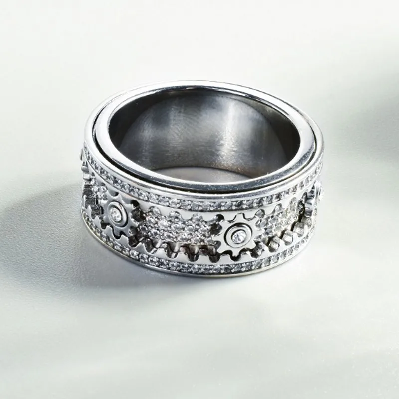 kf Sd89fc1bf761a4818bb4c77399a6445edV S925 Sterling Silver Charms Rings for Women Mechanical Gear shaped Inlaid Micro Zircon Rotating Good Luck kf Sd89fc1bf761a4818bb4c77399a6445edV S925 Sterling Silver Charms Rings for Women Mechanical Gear shaped Inlaid Micro Zircon Rotating Good Luck